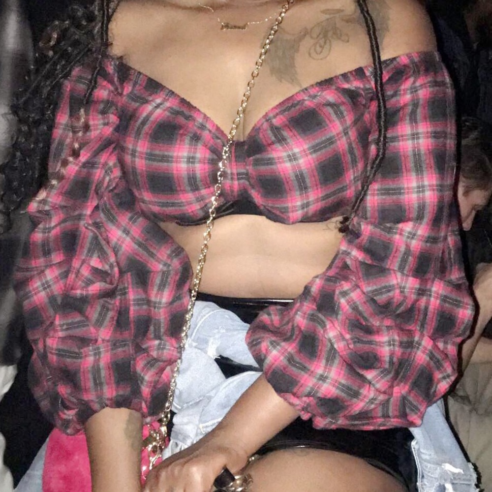 Plaid crop top